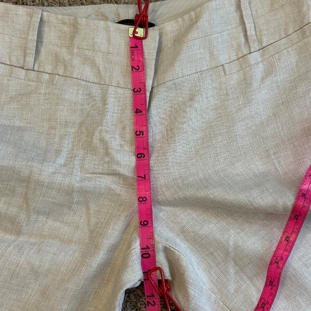 The Limited Cassidy Fit Beige Shimmer Pants - 8R Lined - Picture 3 of 16